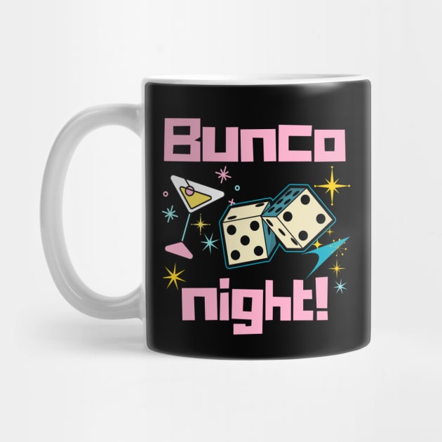 Retro Bunco Night Martini Dice by MalibuSun